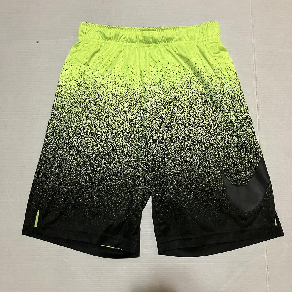 Nike Boy's Dri-FIT Elite Basketball Neon Yellow Size XL Outdoor Stretch